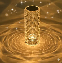 Crystal Rose Diamond Table Lamp – 16-Color RGB Night Light