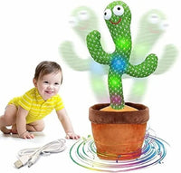 Dancing Cactus Talking Toy – Singing Plush with LED Lights