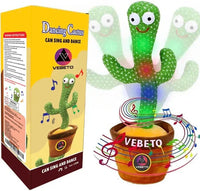 Dancing Cactus Talking Toy – Singing Plush with LED Lights