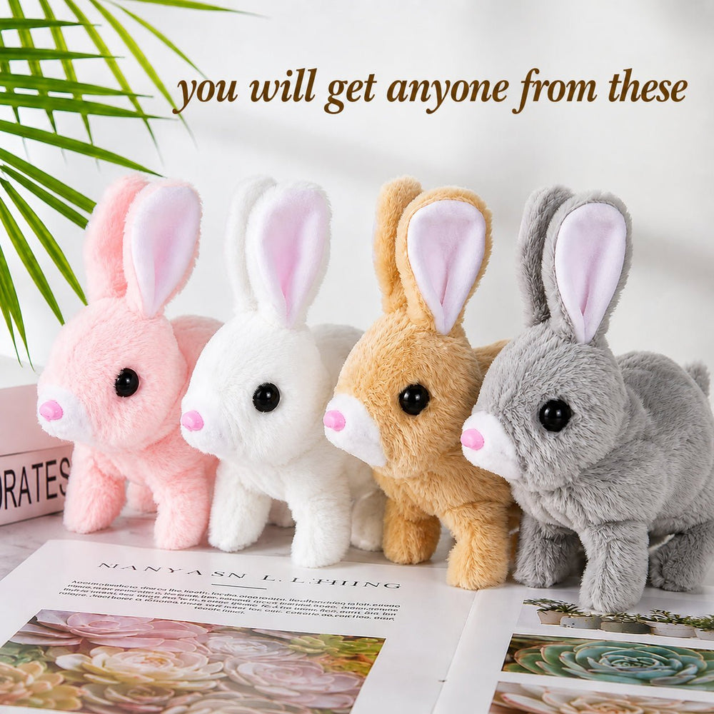 Interactive Walking Bunny Rabbit Plush Toy for Kids