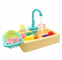 Kids Play Sink Toy Set with Running Water – Pretend Play Kitchen