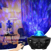 RGB Galaxy Projector Lamp with Bluetooth Speaker Night Light