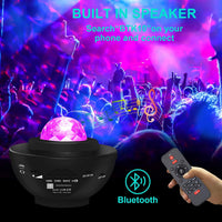 RGB Galaxy Projector Lamp with Bluetooth Speaker Night Light