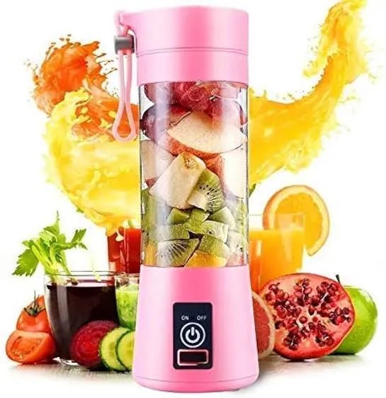 USB Rechargeable Portable Blender – Mini Juicer with 6 Blades